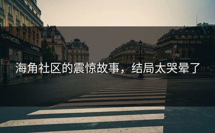 海角社区的震惊故事，结局太哭晕了