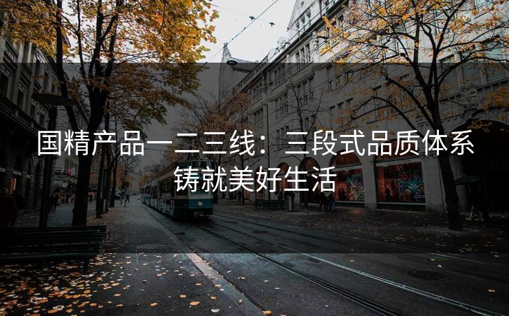 国精产品一二三线：三段式品质体系铸就美好生活